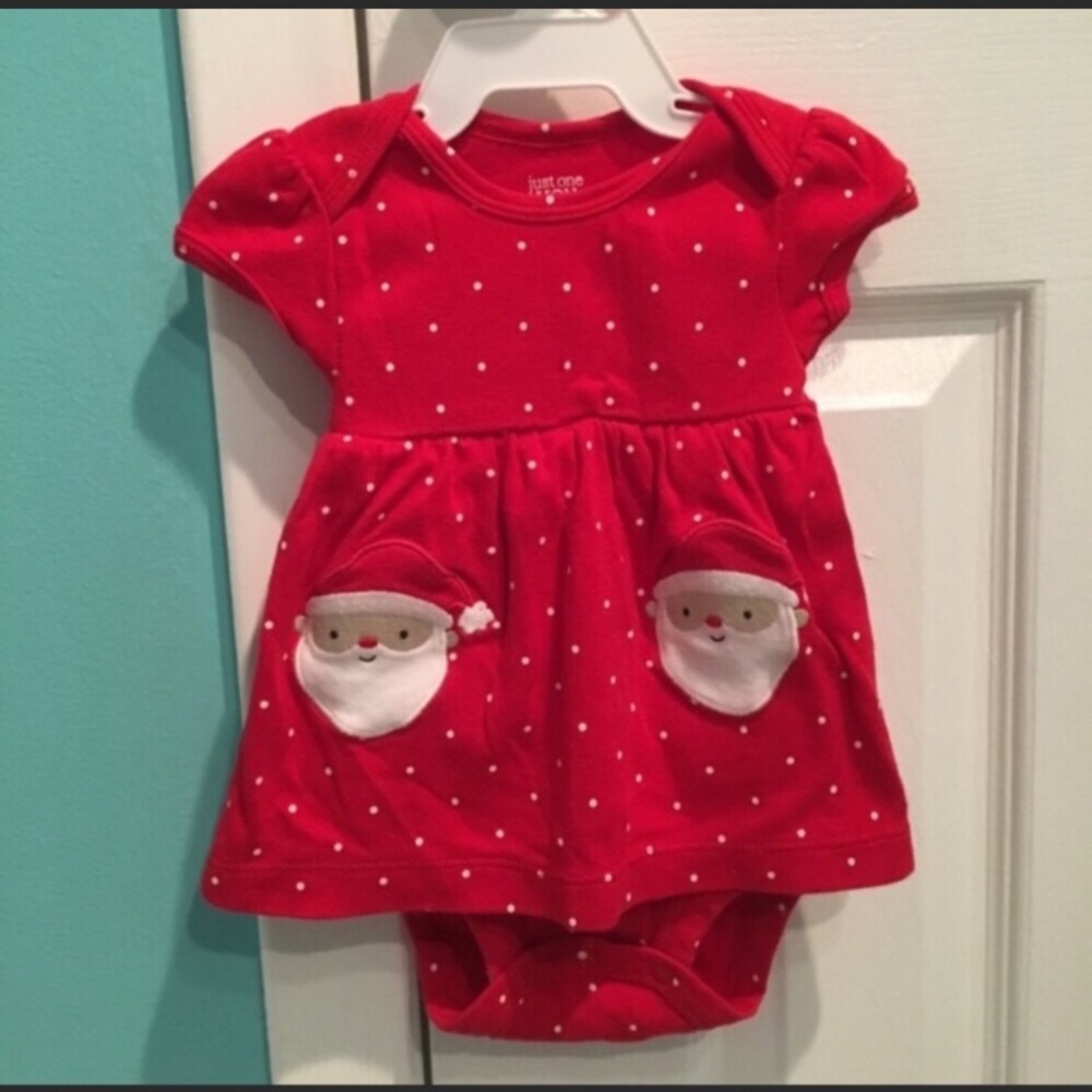 Carters just one you Christmas dress/sweater  3mth